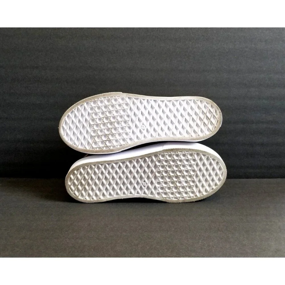 NATALY MENDEZ Brown Leopard Sneakers Sz 37 7 Lace Up Leather Calf Hair - Picture 11 of 15